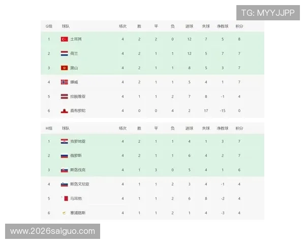 2024年欧洲区世界杯预选赛积分榜对晋级形势的关键影响因素探讨